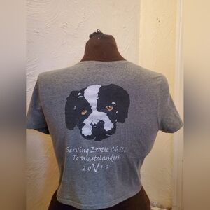Dinki Dive Wasteland Weekend 2019 Grey Crop Top